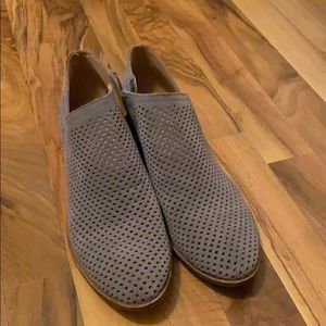 Lucky Brand perforated gray boots 9.5M